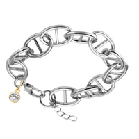 Indy's Wish Silver Mariner Link Bracelet