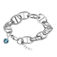 Koala Silver Mariner Link Bracelet