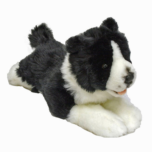 Border Collie Plush Dog "Patch" By Bocchetta - 29cm